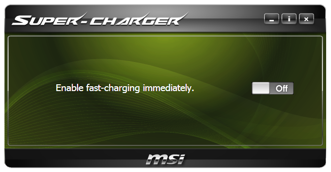 Msi super charger что это за программа